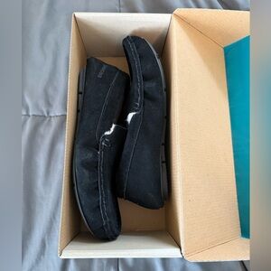 Alpaca Lined Leather Moccasin Slippers by Pacas